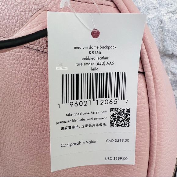 Kate Spade Leila Dome Backpack In Rose Smoke - Picture 8 of 8